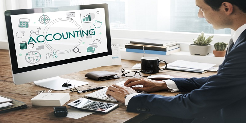 Virtual accountant working on Book keeping your financial transactions